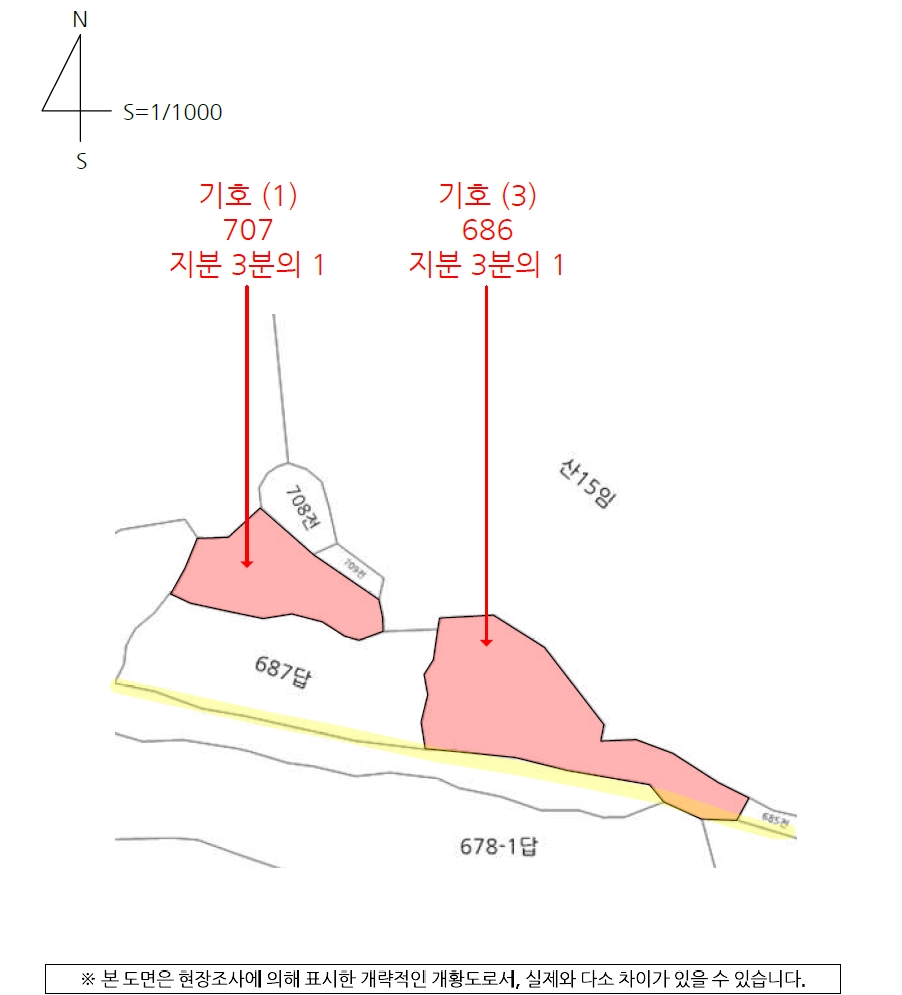 경상남도 합천군 합천읍 금양리 707 외 4필지 전 경매 사진 10