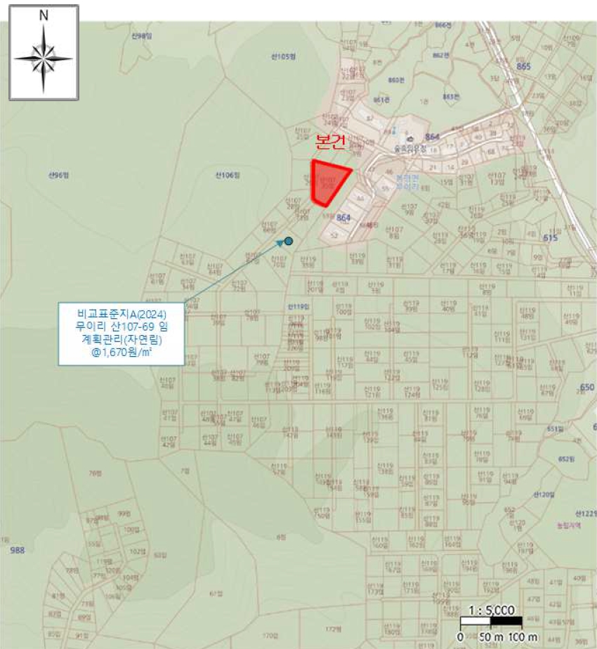강원특별자치도 평창군 봉평면 무이리 산107-35 임야 경매 사진 15