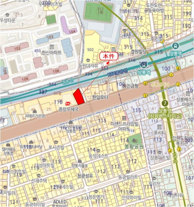 서울 중랑구 상봉동 116-17, 제지1층 제비101호 (상봉동,로젠하임) 외 2필지 근린상가 경매 사진 11