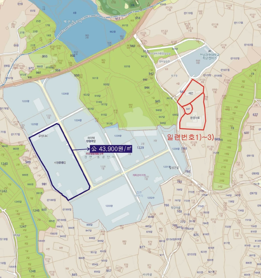 전라남도 곡성군 겸면 마전리 647 외 2필지 창고시설 경매 사진 47