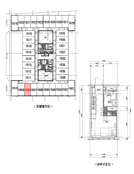 경기 화성시 동탄구 여울동 1088-2, 15층에이동(오피스텔동)1508호 (오산동,우성르보아시티) 오피스텔(주거) 경매 사진 12