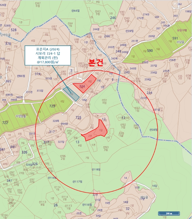 충청남도 논산시 은진면 시묘리 13-1 외 1필지 답 경매 사진 5