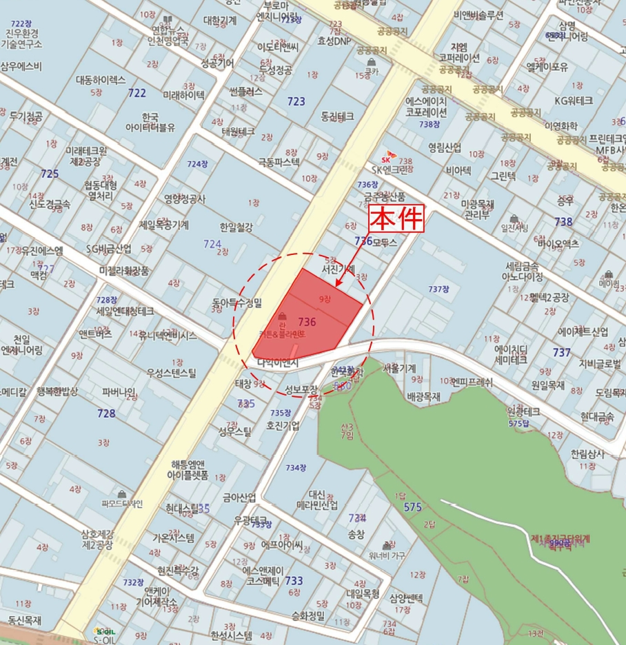 인천 남동구 고잔동 736-4, 5층525호 (고잔동,엘아이 지식산업센터) 외 1필지 지식산업센터 경매 사진 9