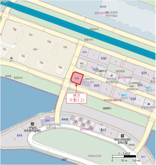경기 안산시 단원구 성곡동 838, 9층908호 (성곡동,반달섬라군타워) 근린상가 경매 사진 10