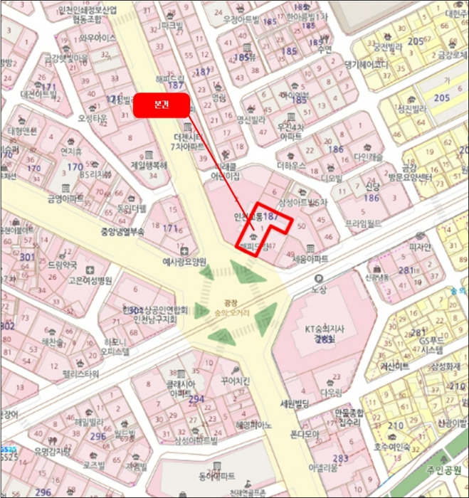 인천 미추홀구 숭의동 187-1, 7층 703호 (숭의동,해피드림) 아파트 경매 사진 10