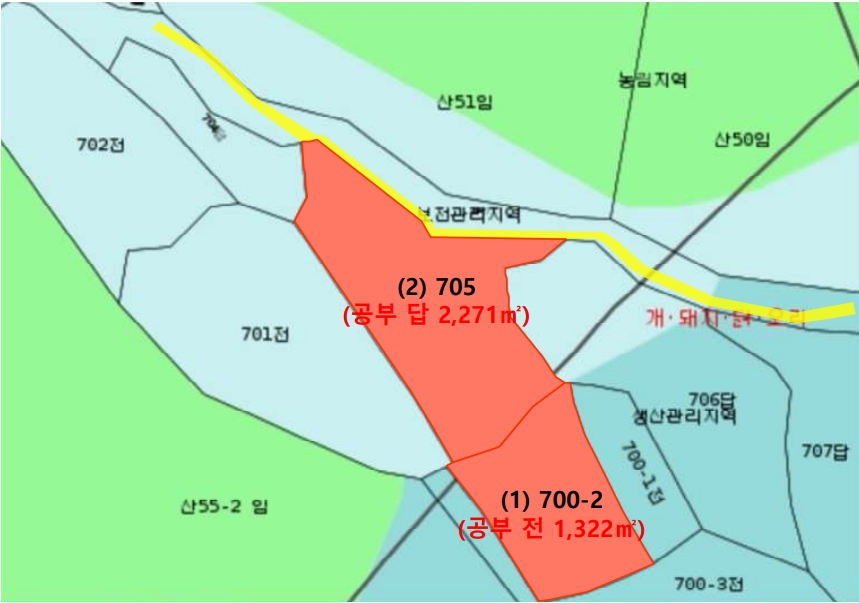 충청북도 충주시 앙성면 중전리 700-2 외 3필지 전 경매 사진 26