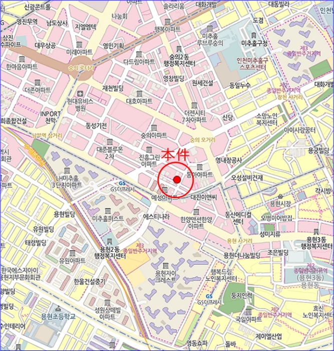 인천 미추홀구 숭의동 296-52, 3층303호 (숭의동,미소가11차) 외 3필지 오피스텔(주거) 경매 사진 10