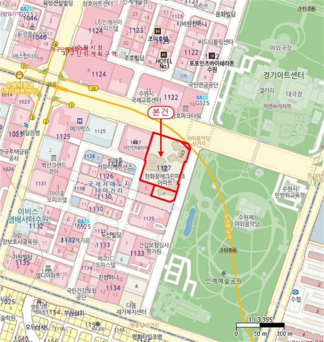 경기 수원시 팔달구 인계동 1127-1, 9층101-901호 (인계동,한화꿈에그린파크) 외 2필지 아파트 경매 사진 12