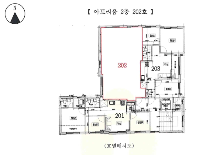 경기 안양시 만안구 안양동 832-36, 2층202호 (안양동,아트리움) 도시형생활주택 경매 사진 22