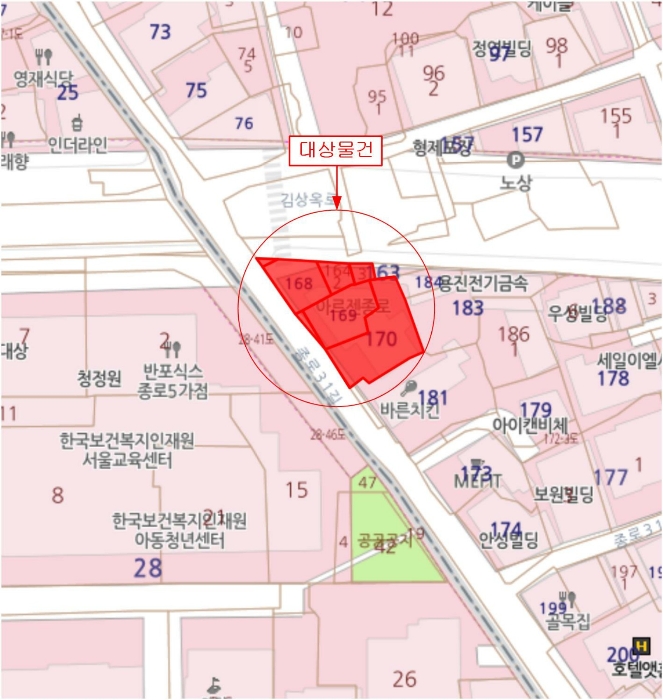 서울 종로구 연지동 163-3, 5층01호 (연지동,아르젠종로) 외 6필지 오피스텔(주거) 경매 사진 12