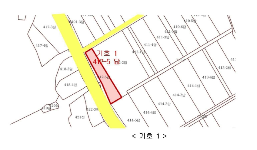 충청북도 영동군 매곡면 노천리 412-5 답 경매 사진 25