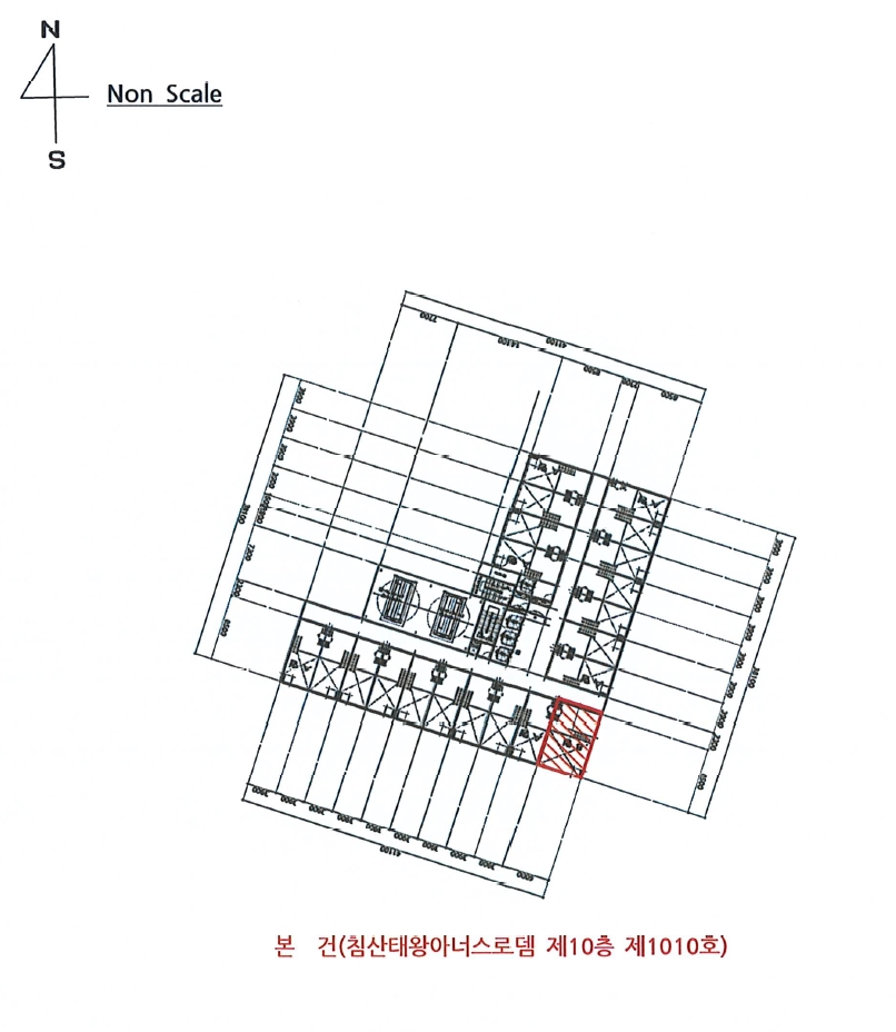 대구 북구 침산동 385-10, 10층1010호 (침산동,침산태왕아너스로뎀) 외 1필지 오피스텔(주거) 경매 사진 9