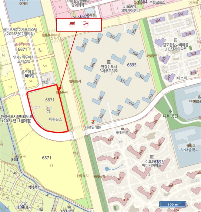 경기 김포시 구래동 6871-53, 8층비08-081호 (구래동,현대썬앤빌더킹) 오피스텔(주거) 경매 사진 13
