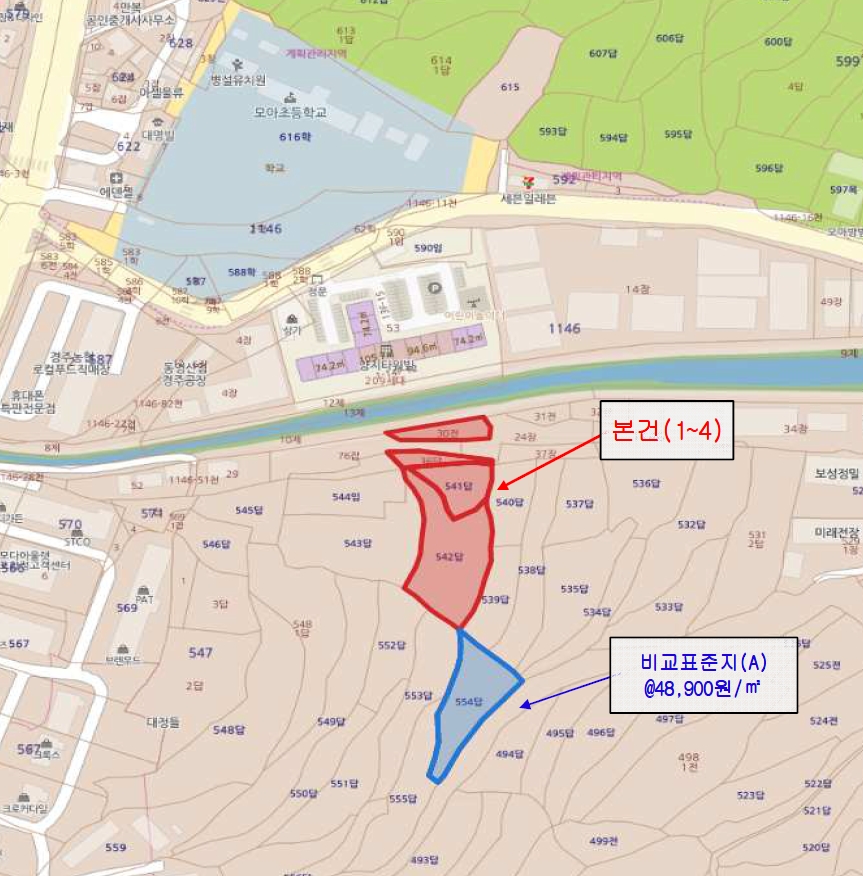 경상북도 경주시 천북면 모아리 1146-36 외 2필지 답 경매 사진 7