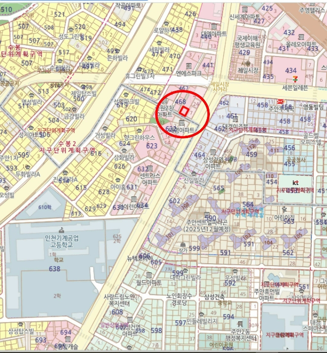 인천 미추홀구 도화동 468-8, 601호 (도화동,한울빛타운) 다세대주택 경매 사진 8