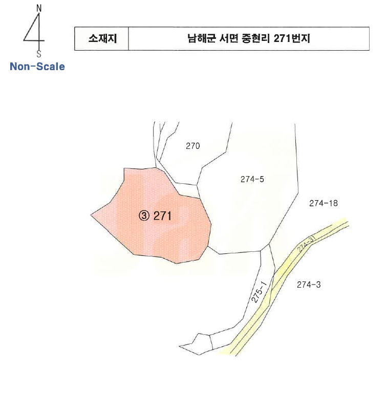 경상남도 남해군 서면 중현리 271 답 경매 사진 5