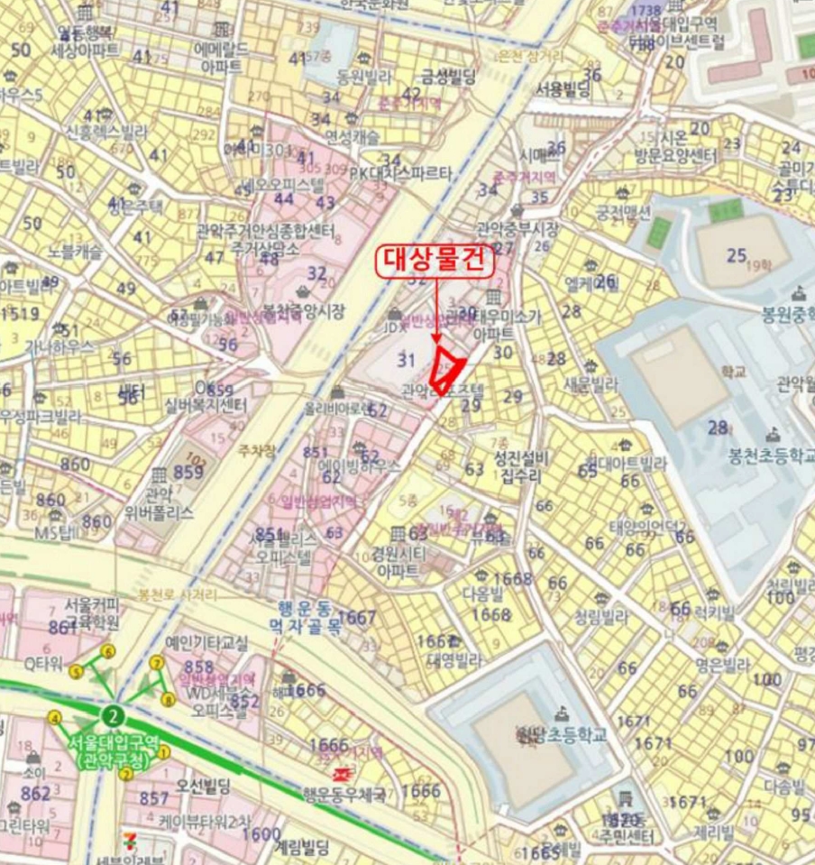 서울 관악구 봉천동 29-22, 5층507호 외 4필지 오피스텔(주거) 경매 사진 8