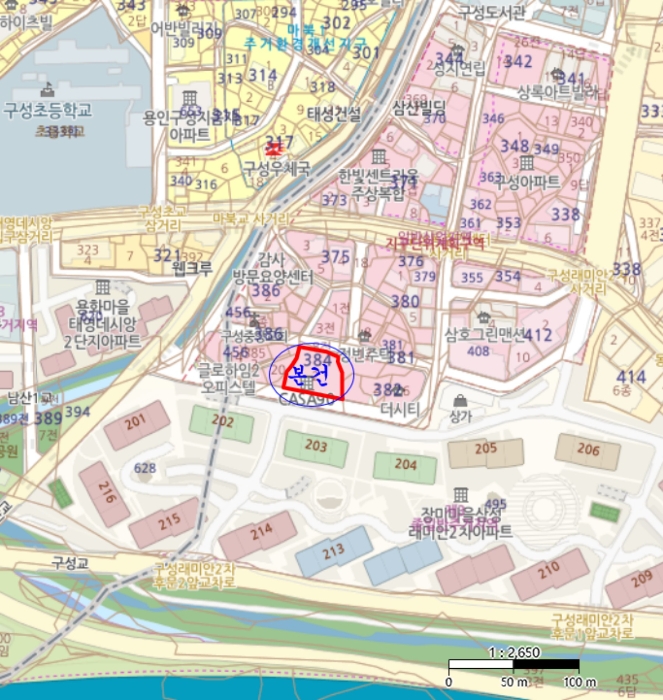 경기 용인시 기흥구 언남동 384-2, 7층701호 (언남동,까사90) 외 1필지 아파트 경매 사진 7