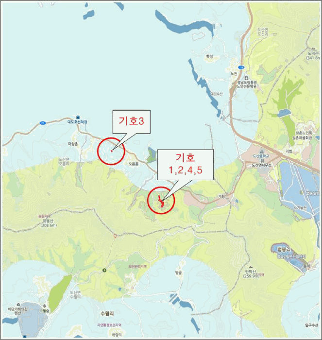 경상남도 통영시 도산면 오륜리 153-1 외 2필지 답 경매 사진 22