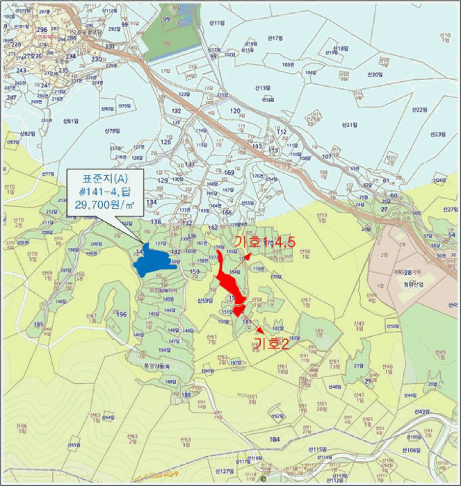 경상남도 통영시 도산면 오륜리 153-1 외 2필지 답 경매 사진 23