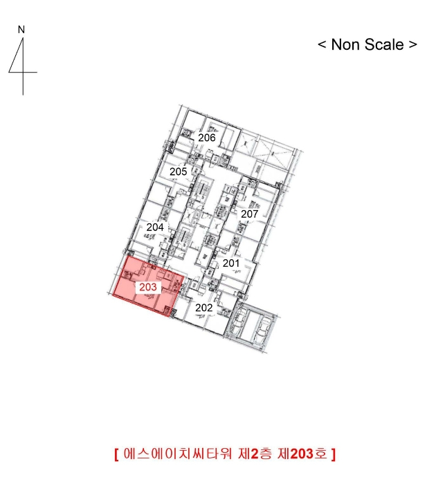 경기 부천시 소사구 소사본동 75, 2층 203호 (소사본동, 에스에이치씨타워) 외 3필지 오피스텔(주거) 경매 사진 9