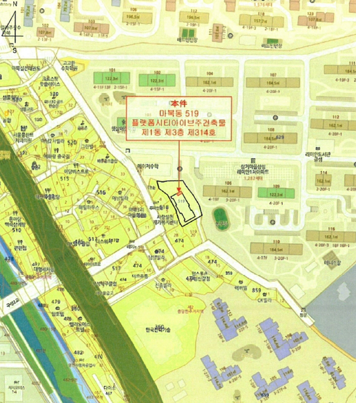 경기 용인시 기흥구 마북동 519, 3층314호 (마북동,플랫폼시티아이브주건축물제1동) 오피스텔(주거) 경매 사진 9