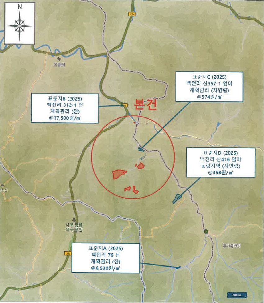 강원특별자치도 정선군 화암면 백전리 156 전 경매 사진 4