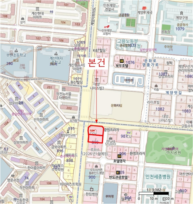 인천 계양구 작전동 899-1, 7층7105호 (작전동,메카브) 외 1필지 근린상가 경매 사진 14