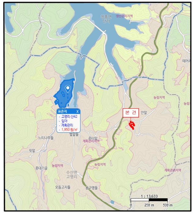 충청북도 제천시 수산면 고명리 83-1 임야 경매 사진 19