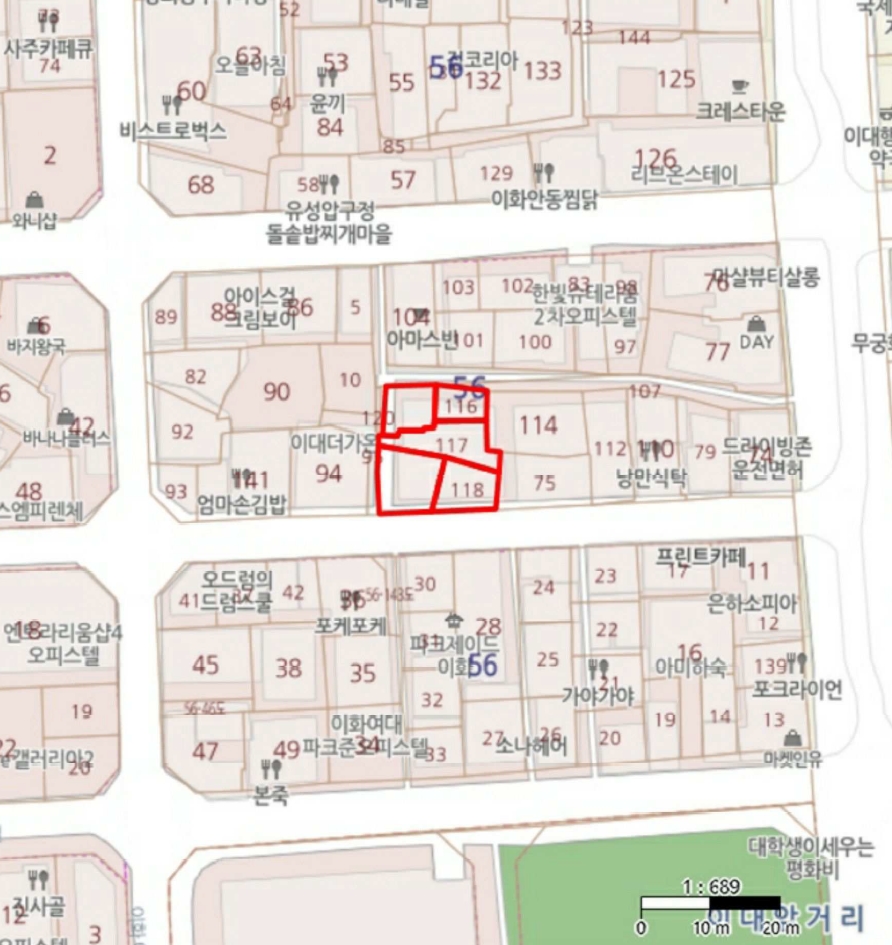 서울 서대문구 대현동 56-119, 1동 1층101호 (대현동,송스8) 외 4필지 근린상가 경매 사진 19