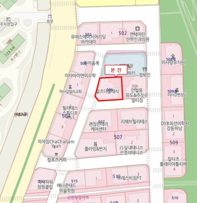경기 하남시 풍산동 506, 1층101호 (풍산동,한강프라자) 근린상가 경매 사진 22