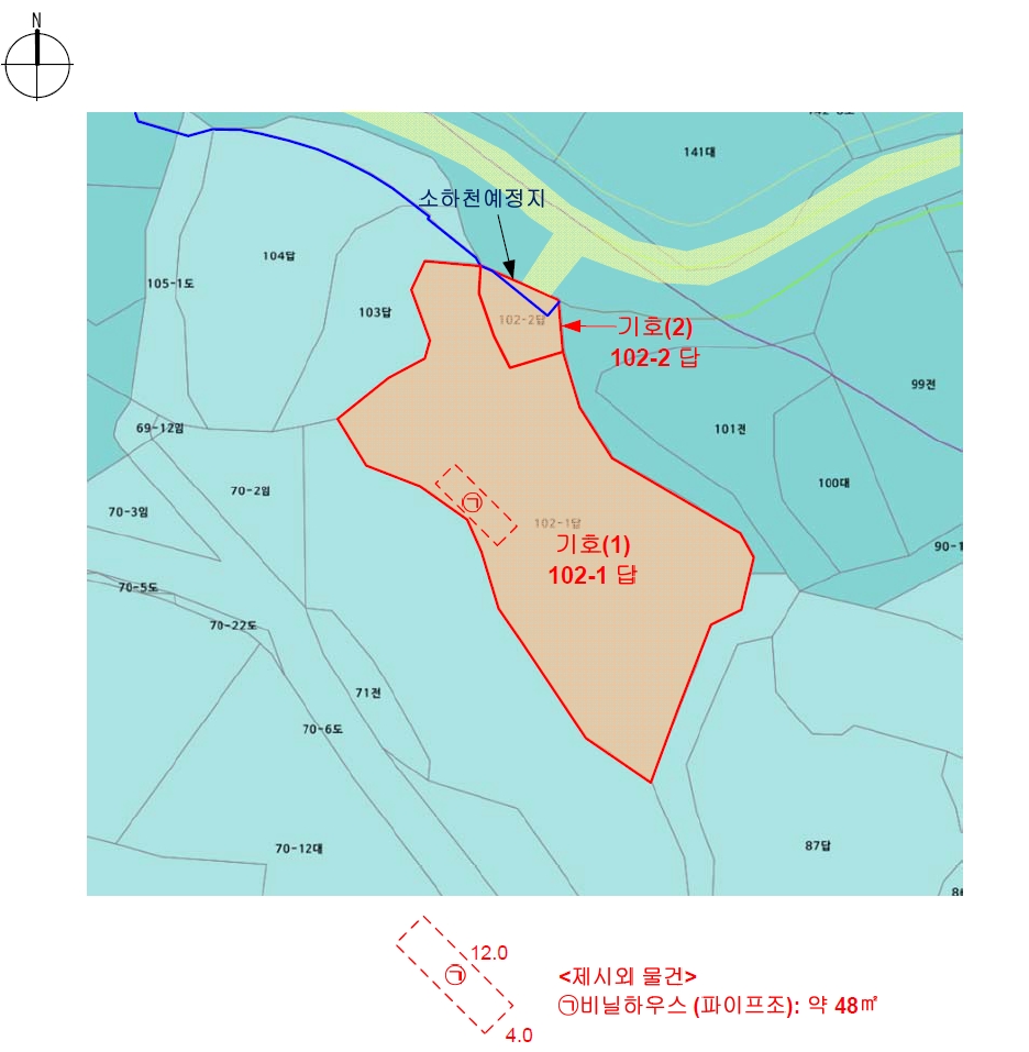 경기도 광주시 곤지암읍 봉현리 102-1 외 1필지 답 경매 사진 13