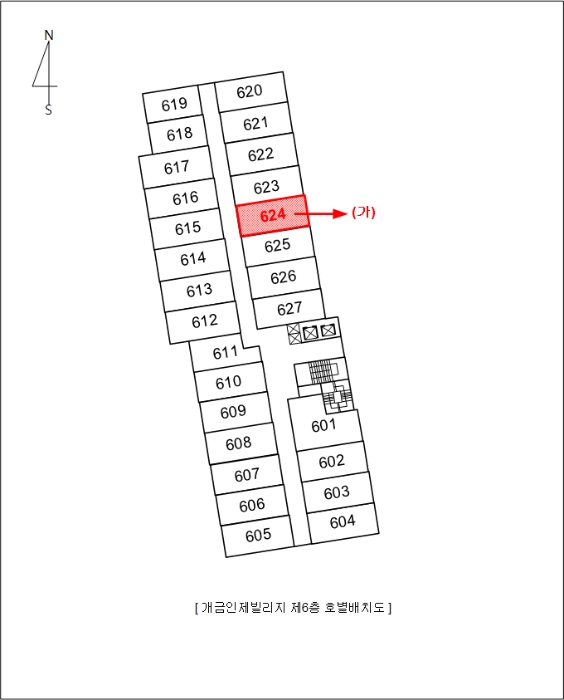 부산 부산진구 개금동 527-220, 6층624호 (개금동,개금인제빌리지) 외 4필지 오피스텔(주거) 경매 사진 7
