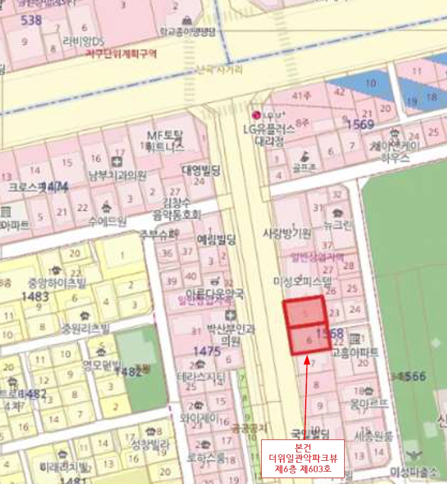서울 관악구 신림동 1568-5, 6층603호 (신림동,더위일관악파크뷰) 외 1필지 오피스텔(주거) 경매 사진 11
