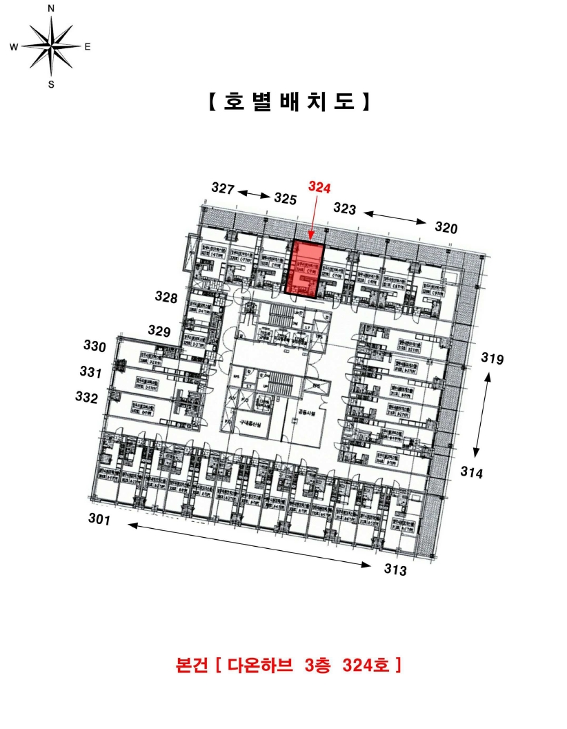 경기 부천시 원미구 심곡동 458-2, 3층 324호 (심곡동, 다온하브) 외 6필지 오피스텔(주거) 경매 사진 12