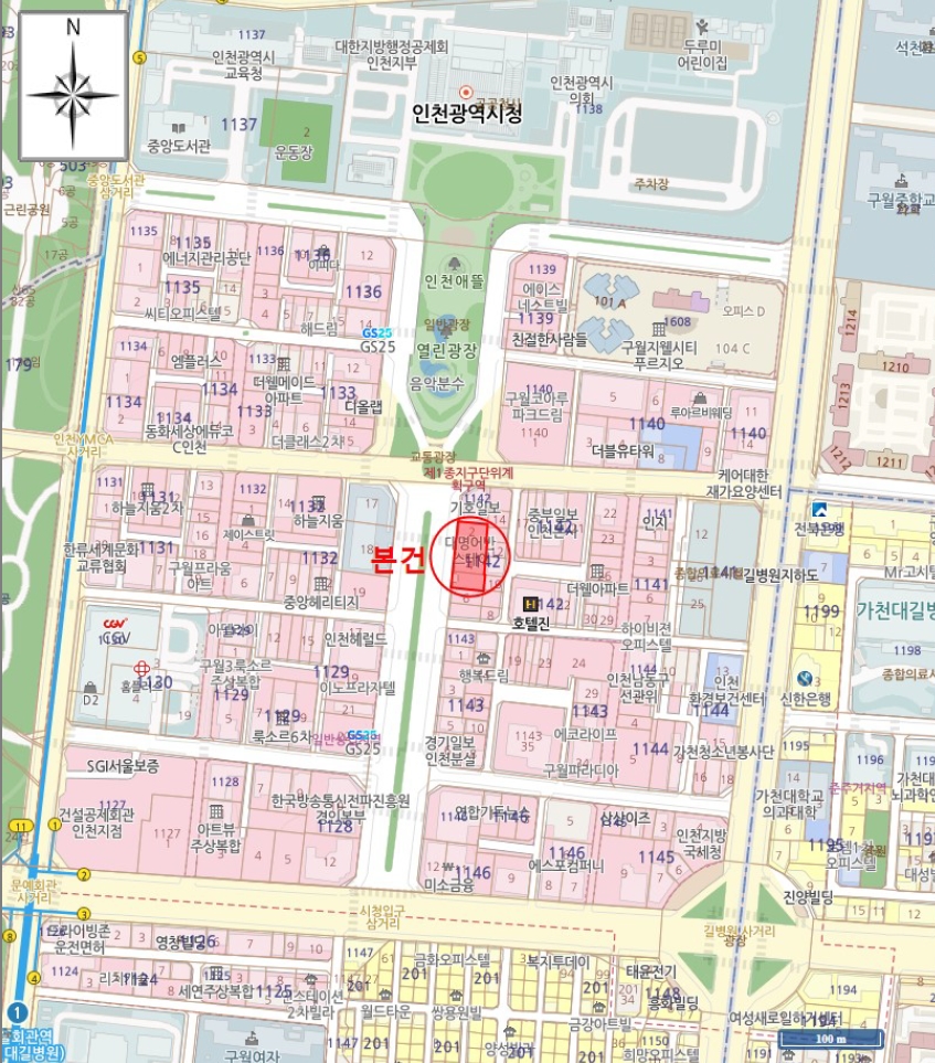 인천 남동구 구월동 1142-2, 2층216호 (구월동,대명어반스테이) 외 3필지 도시형생활주택 경매 사진 8