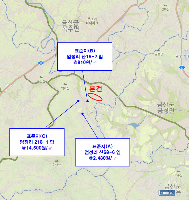 충청남도 금산군 진산면 엄정리 산10 외 7필지 임야 경매 사진 44