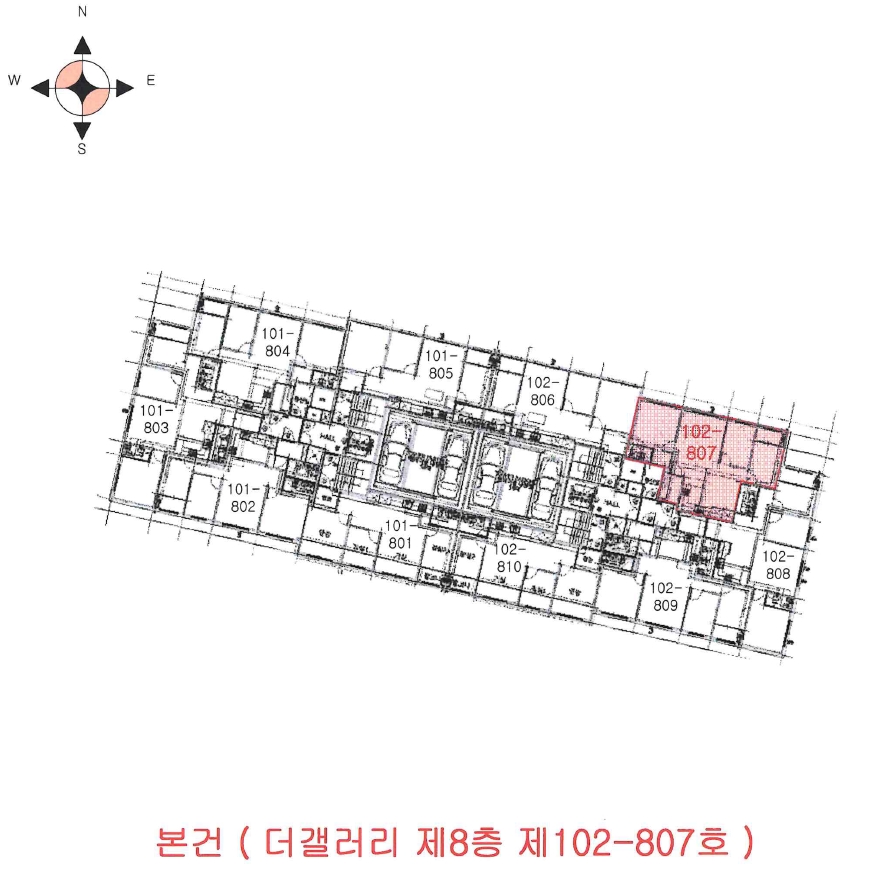 인천 부평구 부평동 501-1, 8층102-807호 (부평동,더갤러리) 외 1필지 오피스텔(주거) 경매 사진 9