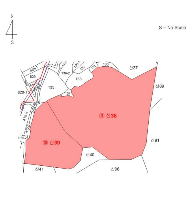 경상남도 합천군 삼가면 양전리 산38 외 1필지 임야 경매 사진 7
