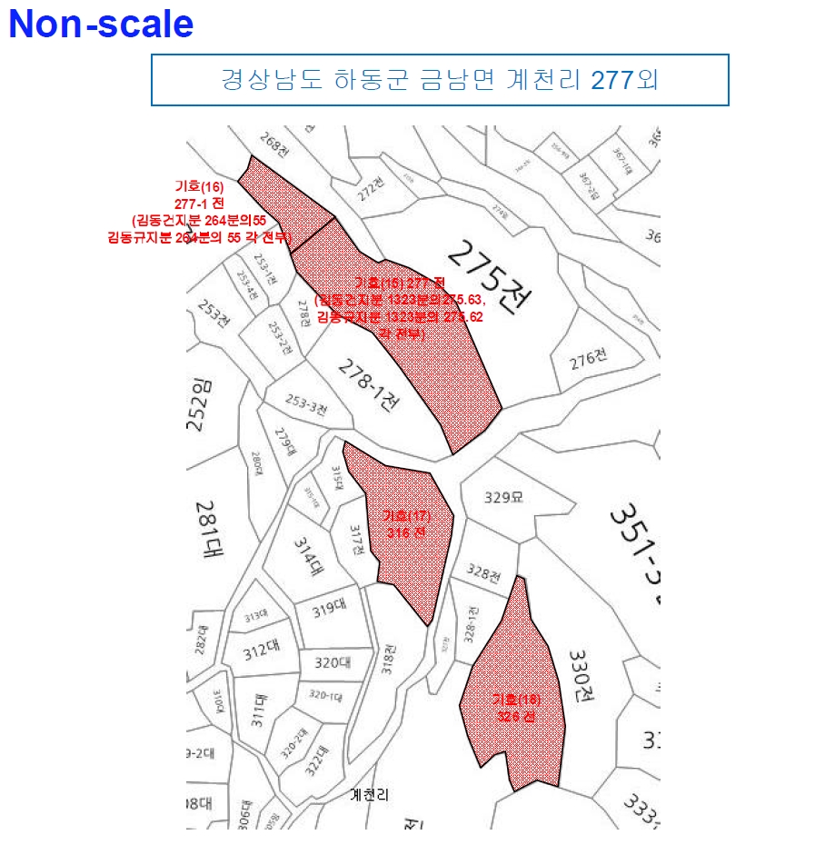 경상남도 하동군 금남면 계천리 277 외 1필지 전 경매 사진 9