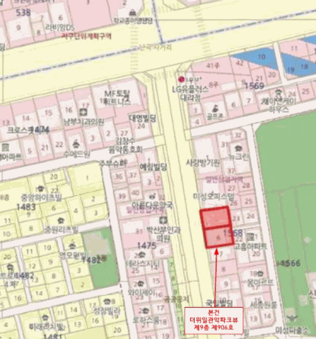서울특별시 관악구 신림동 1568-5 더위일관악파크뷰 9층906호 외 1필지 오피스텔(주거) 경매 사진 12
