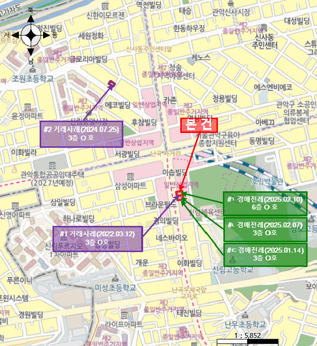 서울특별시 관악구 신림동 1568-5 더위일관악파크뷰 3층307호 외 1필지 오피스텔(주거) 경매 사진 10