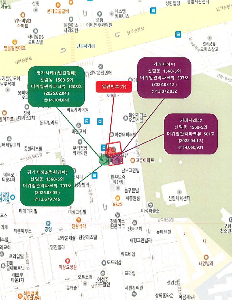 서울 관악구 신림동 1568-5, 12층1204호 (신림동,더위일관악파크뷰) 외 1필지 오피스텔(주거) 경매 사진 12