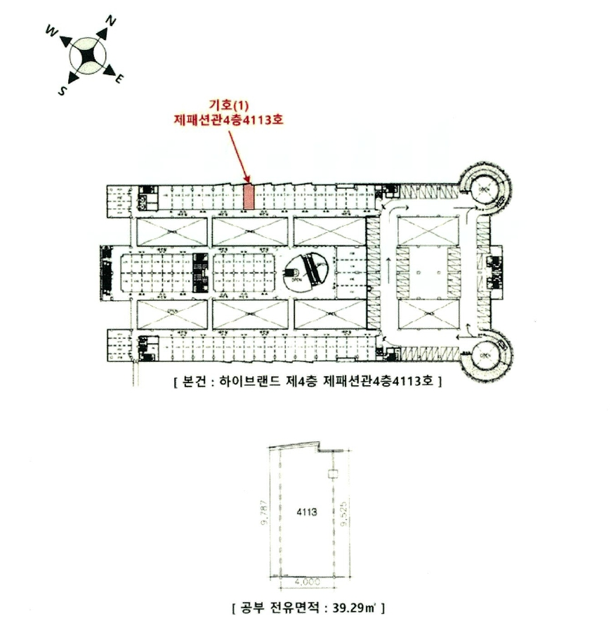 서울특별시 서초구 양재동 215 하이브랜드 4층패션관4층4113호 근린상가 경매 사진 23