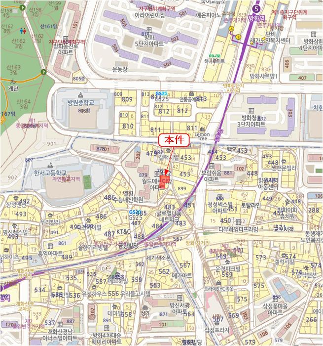 서울특별시 강서구 방화동 482-4 보람홈타운 제2층 제201호 외 4필지 도시형생활주택 경매 사진 8