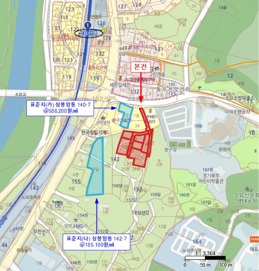 경기도 동두천시 상봉암동 140-29 외 11필지 대지 경매 사진 40