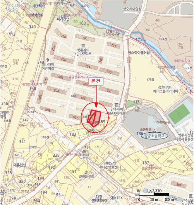 경기도 양주시 삼숭동 185-1 리치빌비 7층701호 외 2필지 오피스텔(주거) 경매 사진 8