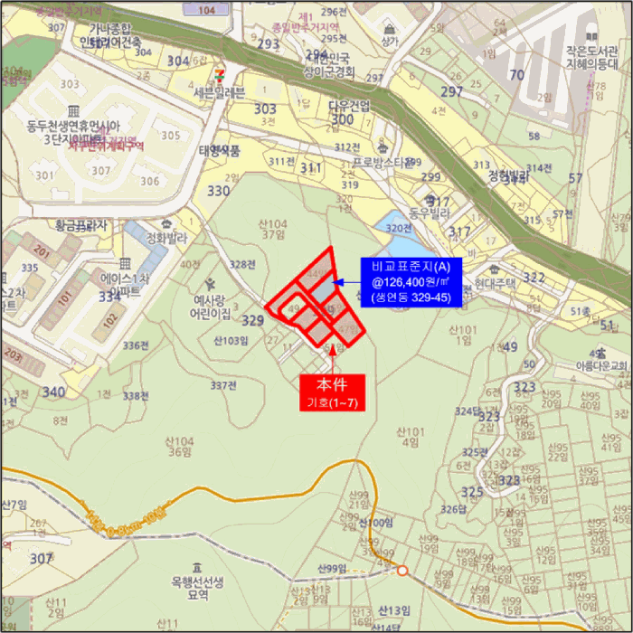 경기도 동두천시 생연동 329-44 외 6필지 임야 경매 사진 37