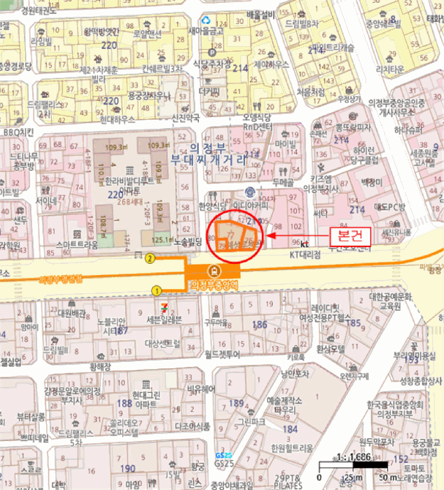 경기도 의정부시 의정부동 214-76 혜성루첸리 6층 602호 외 2필지 오피스텔(주거) 경매 사진 11