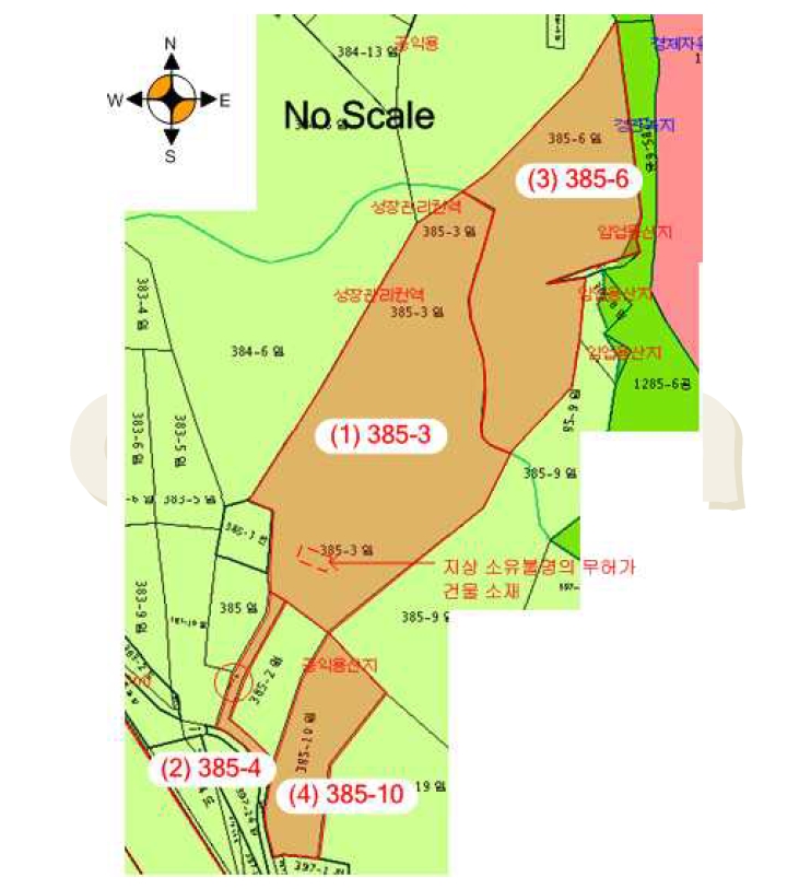 인천광역시 중구 운북동 385-3 외 3필지 임야 경매 사진 16